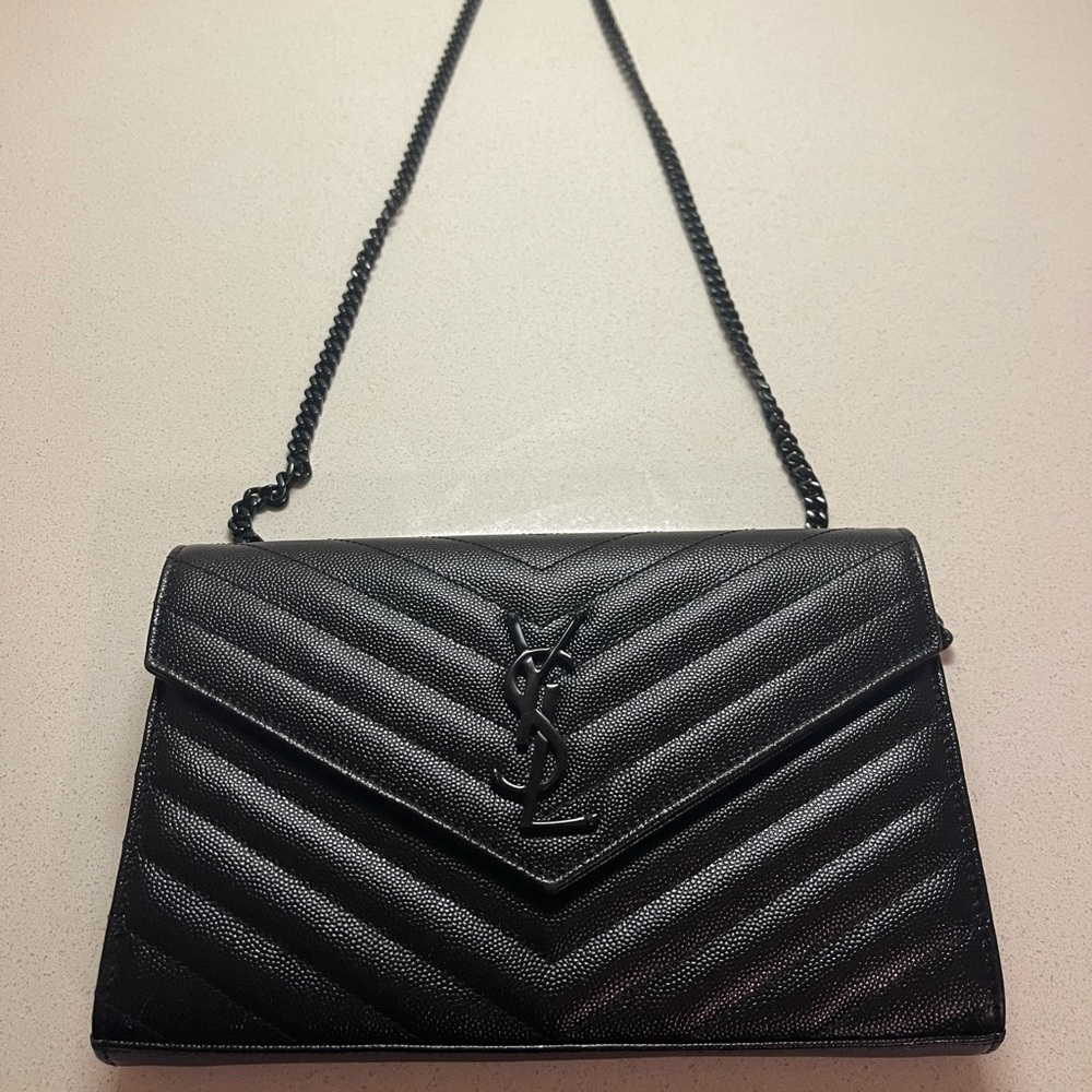 Saint Laurent wallet on a chain